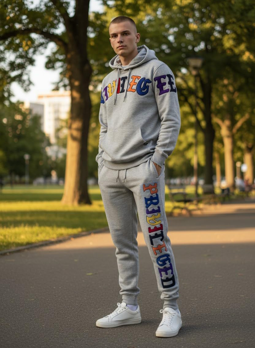 Mens Urban Hip Hop Premium Fleece Hoodie - Modern Pullover NYC Street Fashion Urbanwear Hooded Sweatshirt