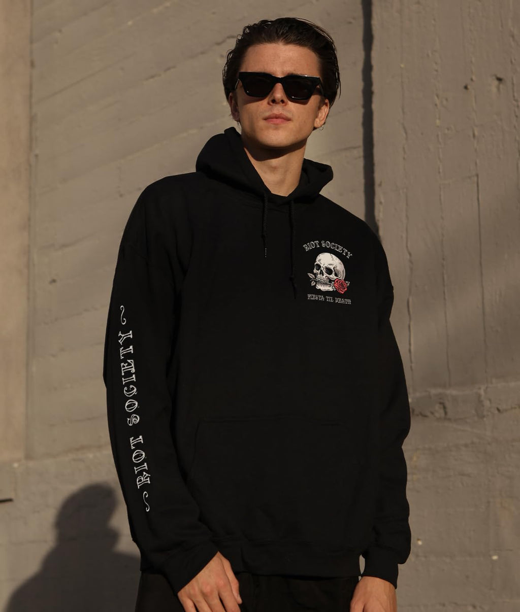 Men'S Graphic or Embroidered Hoodie Hooded Sweatshirt
