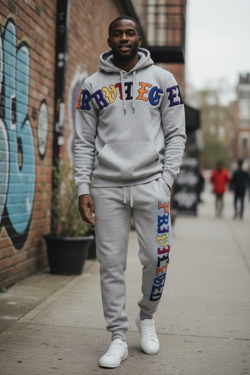 Mens Urban Hip Hop Premium Fleece Hoodie - Modern Pullover NYC Street Fashion Urbanwear Hooded Sweatshirt